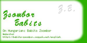 zsombor babits business card